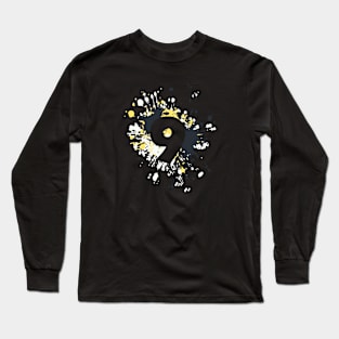 Number 9th Color Splash Long Sleeve T-Shirt